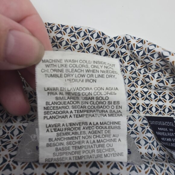 Wrangler Men's 2XT Western Shirt Button Front Long Sleeve Geometric Print - Picture 5 of 6